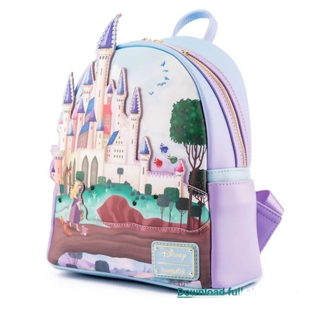 NWT Loungefly Disney Sleeping Beauty castle mini backpack - Picture 2 of 5